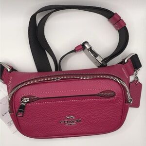 Coach Fuchsia Leather Crossbody Bag